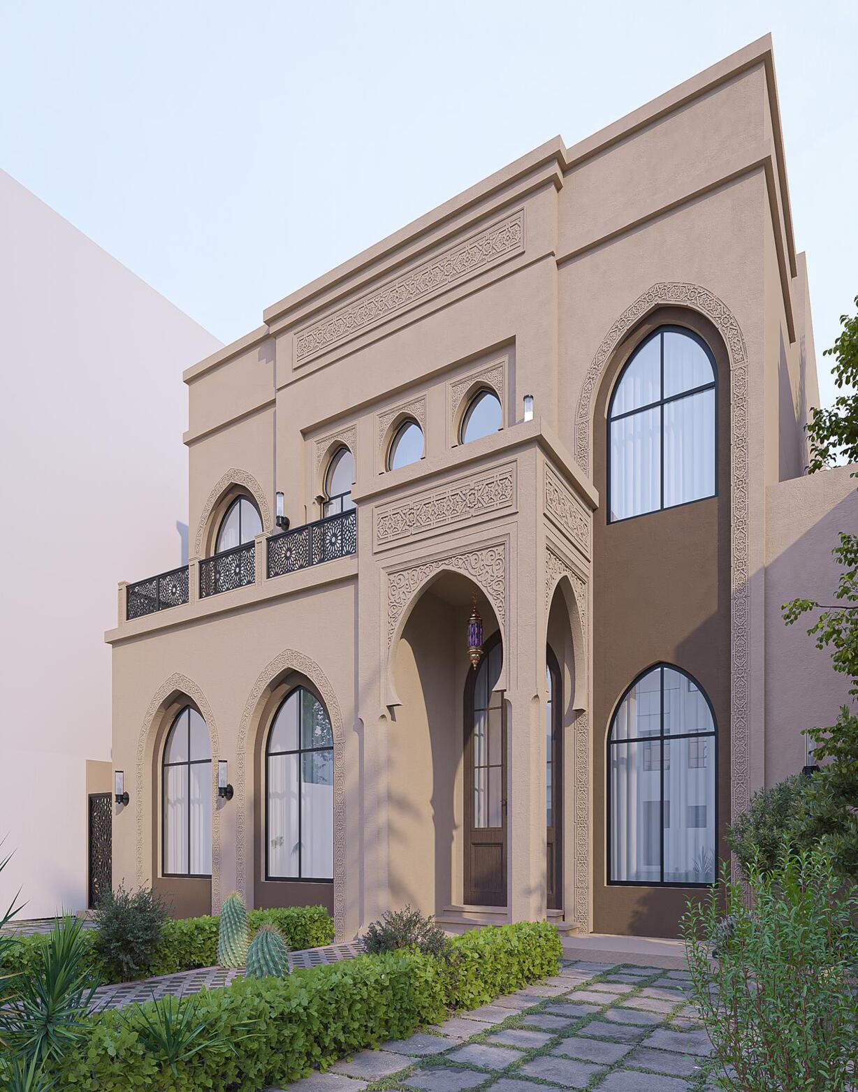 فيلا سكنية بتصميم عربي فاخر – n4 شارع 404 منزل